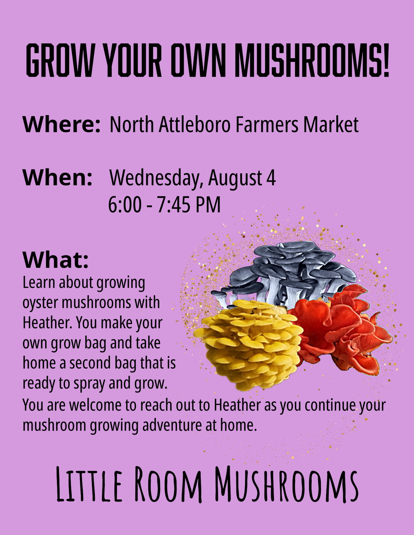 Grow Your Own Mushrooms Event Ticket - Adult
